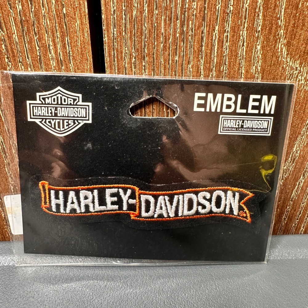NEW 2007 Harley-Davidson 4" Embroidered Sew-On Banner Logo Patch Emblem Rare Y2K